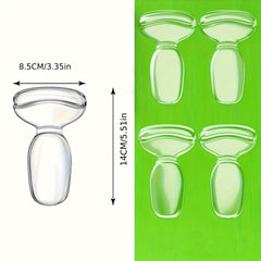 1 Pair Reusable Heel Pad Self Adhesive Shock Absorption Gel Sole Pad