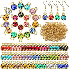 220pcs Birthmark Jewelry Set Earring Glitter DIY Necklace Bracelet Making
