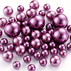 50pcs Floating Beads No Hole Pearl Vase Filler DIY Wedding Birthday Centerpieces