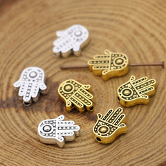 20Pcs Fatima Hand Loose Spacer Beads Jewelry Making DIY Craft