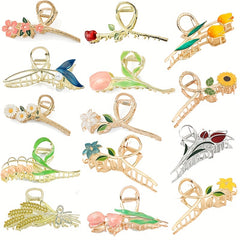 Flower Series Hair Clips for Women Girls