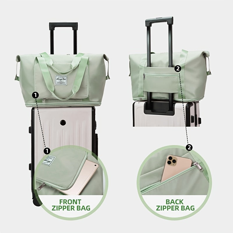 Foldable Tote Bag Dry Wet Separation Gym Fitness Swimming Lightweight