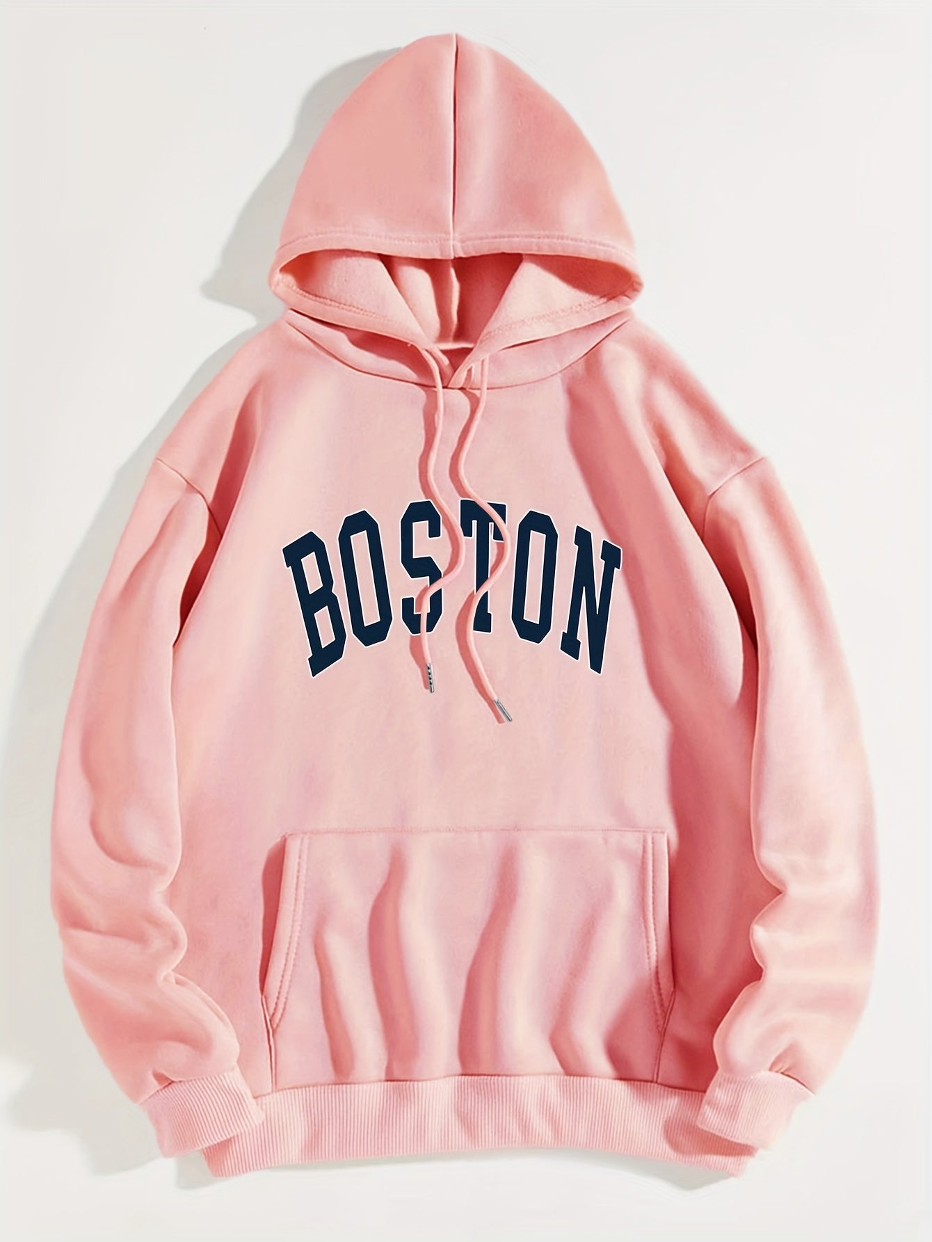 Women's Print Drawstring Loose Hoodie