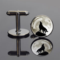 Men's Convex Glass Cufflinks