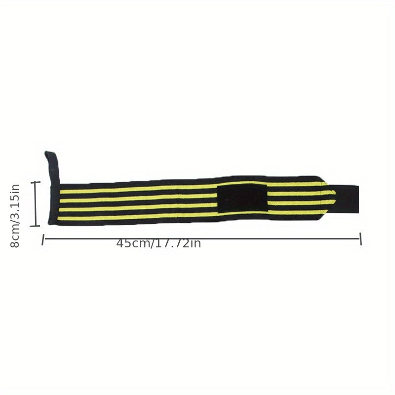 Outdoor Sports Fitness Wristband Unisex Striped Hand Guard Elastic Wrap