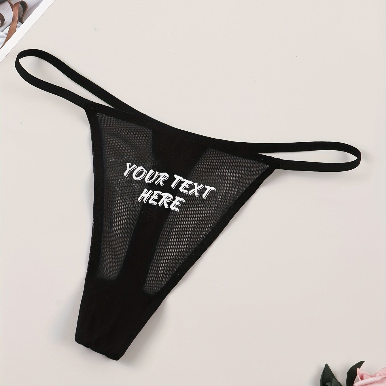 Print Seamless Thongs Low Waist Intimates Panties Women's Lingerie