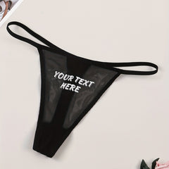 Print Seamless Thongs Low Waist Intimates Panties Women's Lingerie