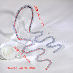 Beaded Tassel Hairband Crystal Headpiece for Weddings