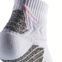 Veidoorn 1 Pair Basketball Crew Socks Anti Slip Sweat Absorbing