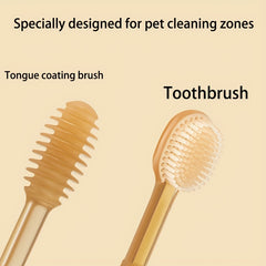 Pet Oral Care Toothbrush for Dogs & Cats - Teeth Cleaning Supplies