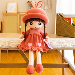 Adorable 50Cm Plush Doll w/ Rabbit Ears - Perfect Pillow or Birthday Gift