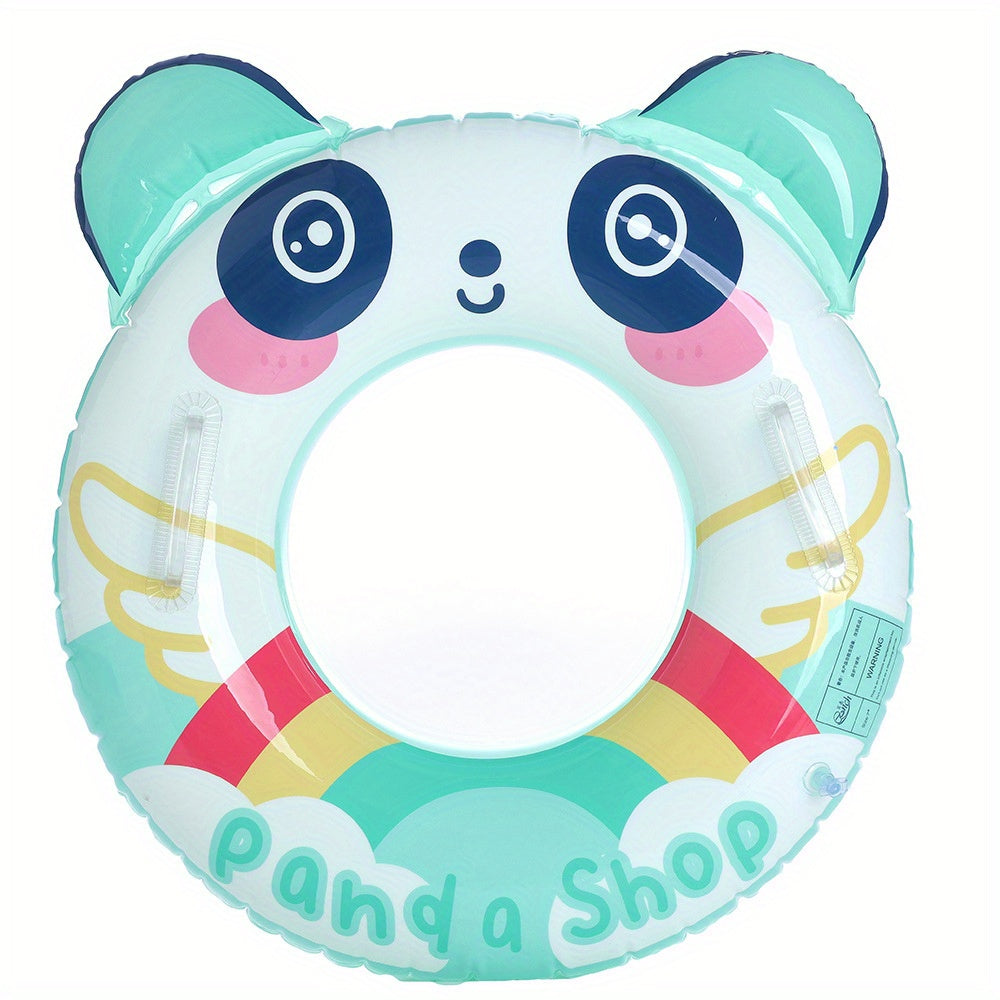 Panda Swimming Ring Float for Kids with Sequin Handle