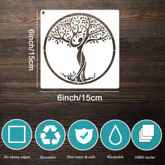 12pcs Tree Stencils Tree Of Life Stencil For Painting On Wood Airbrush