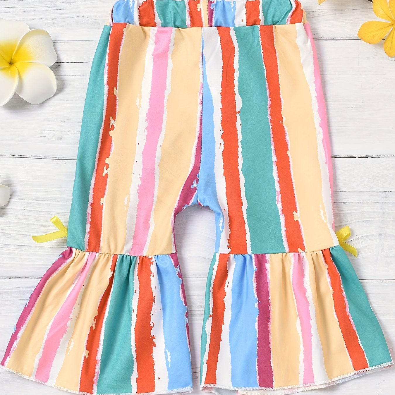 Baby Girl's Colorful Striped Flared Pants