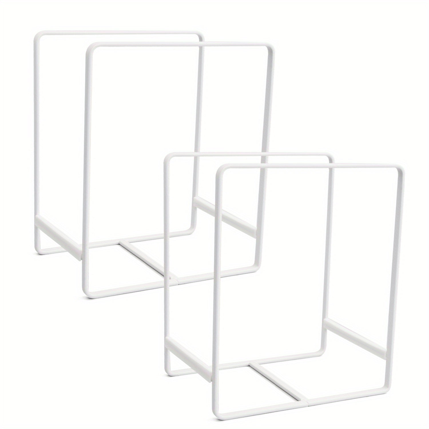 2pc Metal Cupboard Dish Rack Lid Holder