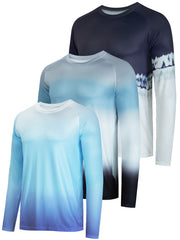 Men's Solid Long Sleeve Anti UV Sunscreen Fishing Shirt