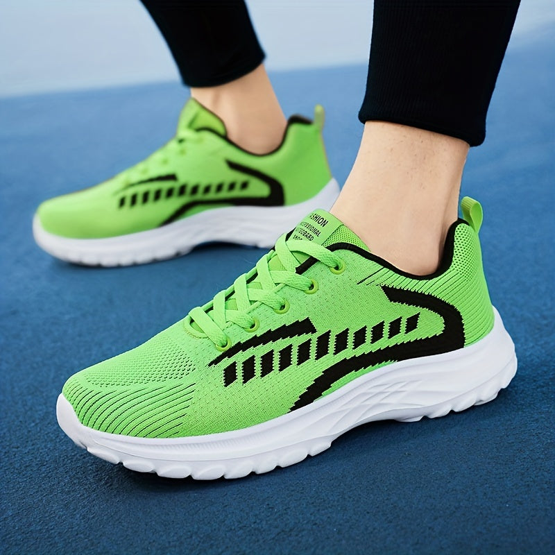 Men's Lightweight Lace Up Knit Sneakers