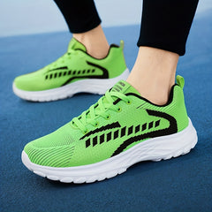 Men's Lightweight Lace Up Knit Sneakers