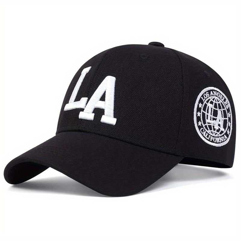 LA Embroidered Baseball Cap Casual Dad Hat Adjustable Unisex Sun Hats