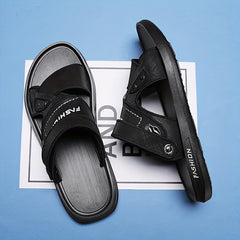 Men's Casual Slide Sandals Non Slip Slip On Slippers Open Toe Shoes