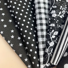 7pcs Patchwork Cloth Set Cotton Floral Plaid Polka Dot Fabric Diy Cotton Cloth