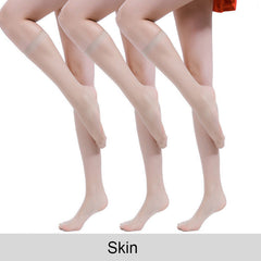 3 Pairs Ultra thin Sheer Socks Lightweight Anti-snag Stockings Women's Hosiery