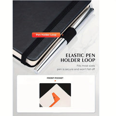 Pocket Notebook Small 9 X 13 Hardcover Lined Paper Leather Mini Journal