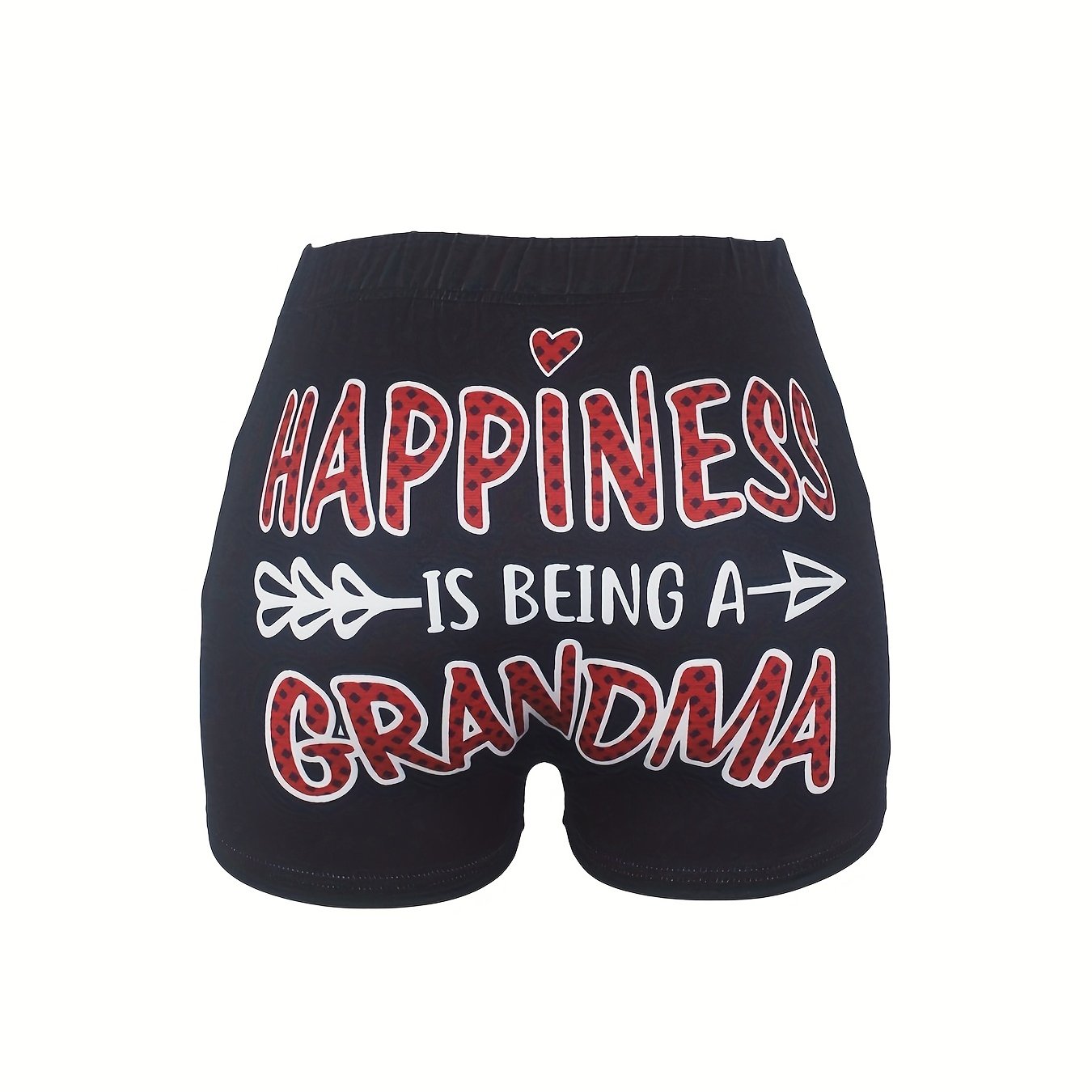HAPPINESS GRANDMA Skinny Shorts for Women