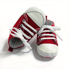 Baby Girls Lace Up Sneakers Lightweight Non Slip Shoes