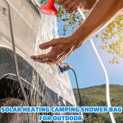 40L Solar Shower Bag w/ On/Off Switch Shower Head - Camping, Beach