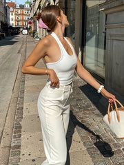 Ribbed Crop Tank Top