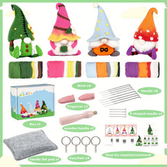 Christmas DIY Wool Felt Kit with Video Tutorial - Material Package