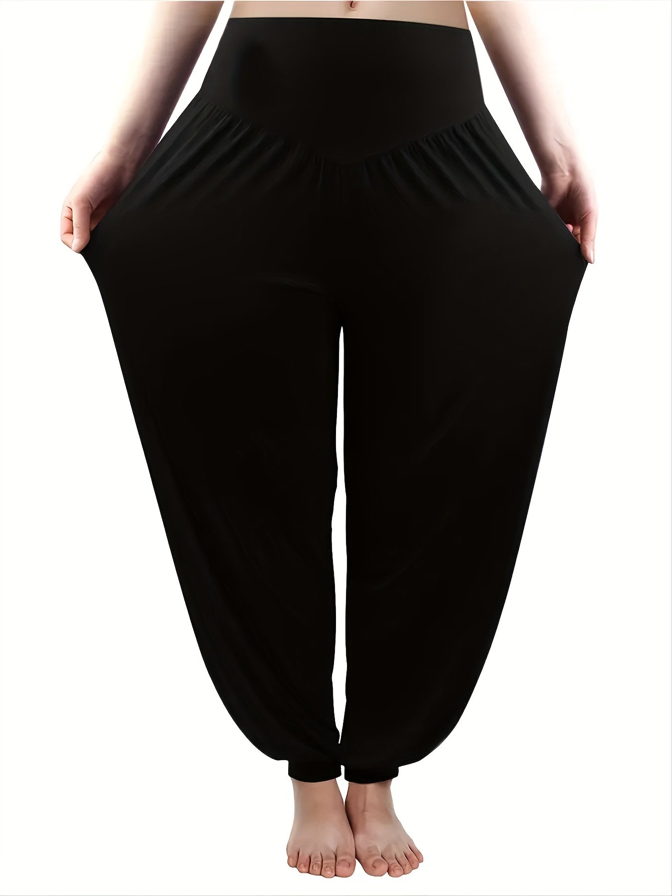 Stretchy Baggy Pants Casual Yoga Pants Women's Clothing