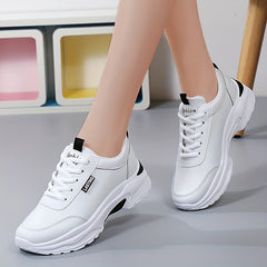 Women's Low Top Sports Shoes Lace Up Running Sneakers
