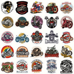 50pcs Rock Motorcycle Stickers Cross Motorcycle Waterproof Decoration Stickers