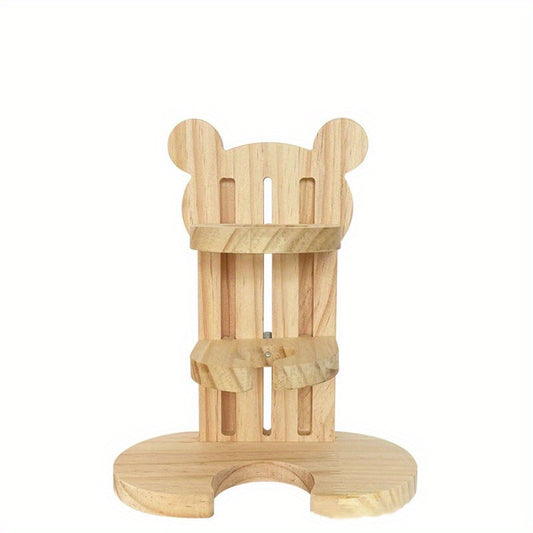 Adjustable Hamster Water Stand with Food Basin