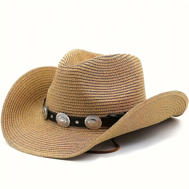 Breathable Bohemian Style Cowboy Hat for Outdoor Activities