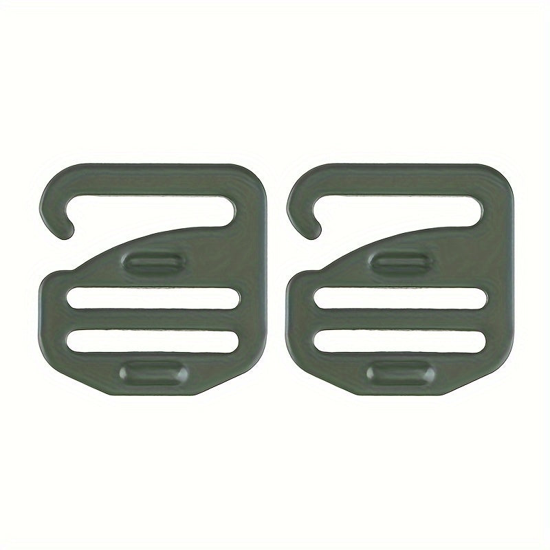 2pcs G Hook Wave Buckle for Backpack Shoulder Strap Adjustment