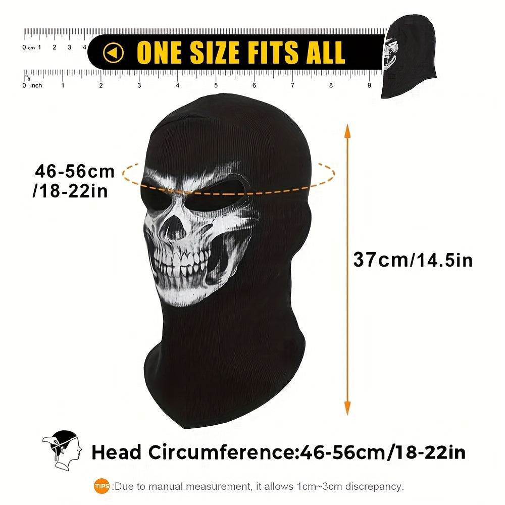 Skeleton Skull Balaclava Mask Halloween Costume Cosplay Full Face Mask