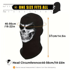 Skeleton Skull Balaclava Mask Halloween Costume Cosplay Full Face Mask