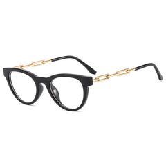 Round Cat Eye Light Blocking Glasses For Women