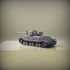 Mini Tank Model 3D Printed ABS Resin Military Collectible