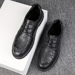 Men's Heeled Derby Shoes Lace up Front Office Business Formal Tie Events