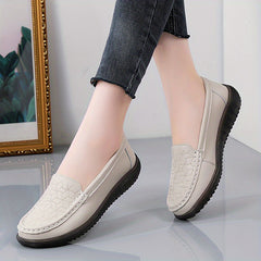 Women's Soft Sole Flat Loafers Non Slip Slip On Shoes