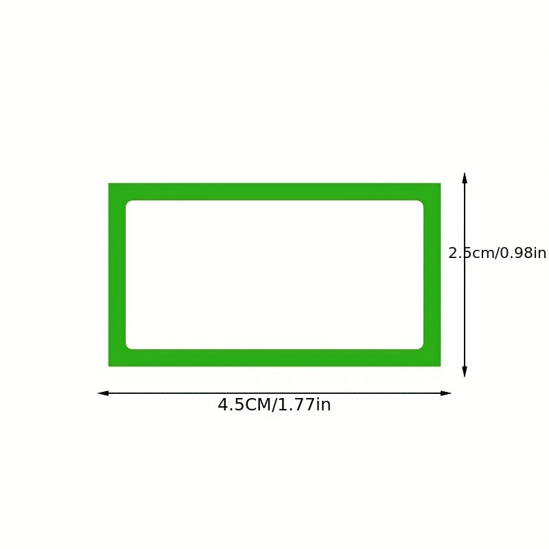300 Sheets Adhesive Blank Border Refrigerator Labels
