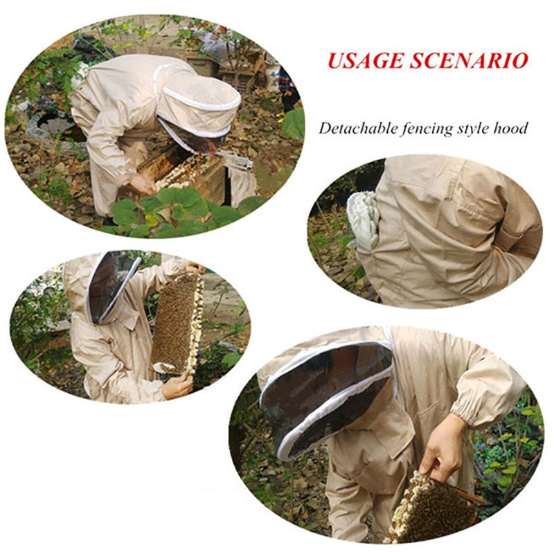 Bee Suit for Men and Women Professional Beekeeper Suit with Veil Hood