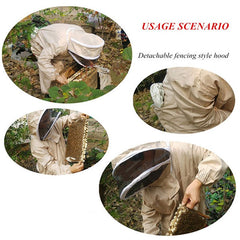 Bee Suit for Men and Women Professional Beekeeper Suit with Veil Hood
