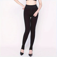 Plush Lined Tights High Waist Thermal Leggings Women's Stockings