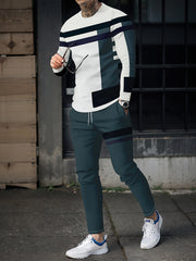 Men's Long Sleeve T-shirt & Sweatpants Set
