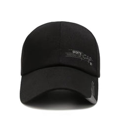 Men's Letter Print Baseball Cap Adjustable Hip Hop Trucker Sun Hat